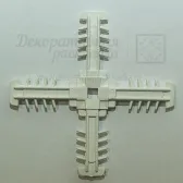 Центр. крест 18 мм , половинка (белый RAL 9016) - фото - 1