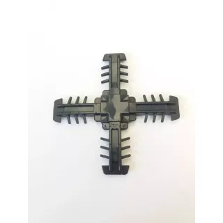 Центр. крест 18 мм, половинка (RAL 7016, 9005) - фото - 1