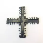 Центр. крест 18 мм, половинка (RAL 7016, 9005) - фото - 1