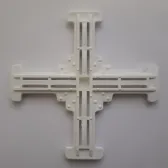 Центр. крест 18мм , половинка (белый RAL 9016) - фото - 1