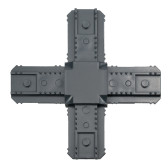 Центральный крест "Виктория классик" 25х7 мм